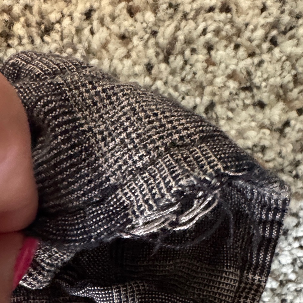 Free People Oversized Brown & Black Striped Button-Down Shirt - Picture 6 of 8